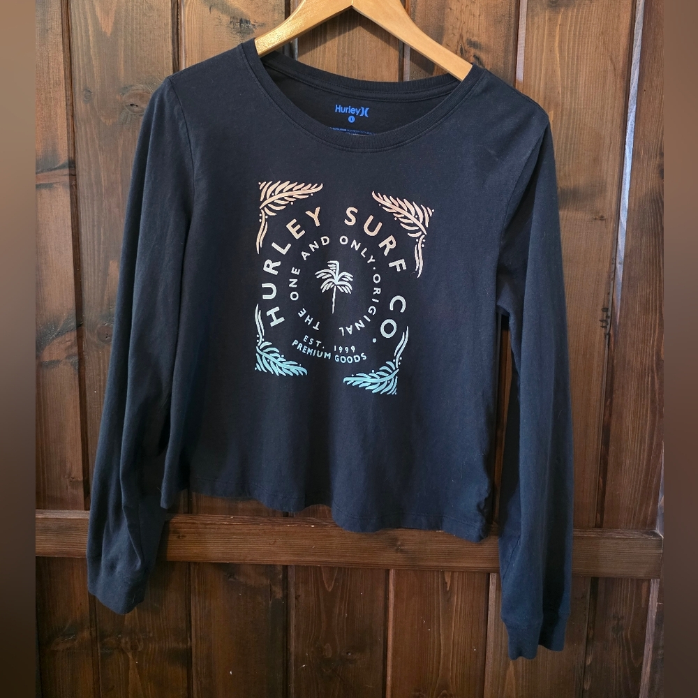 Hurley Black Crew Neck Tee